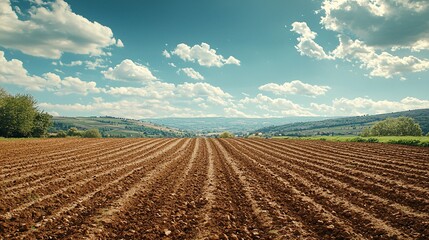 Conservative Sustainability Resource Management Balance innovative irrigation in arid climates Stock Photo with side copy space