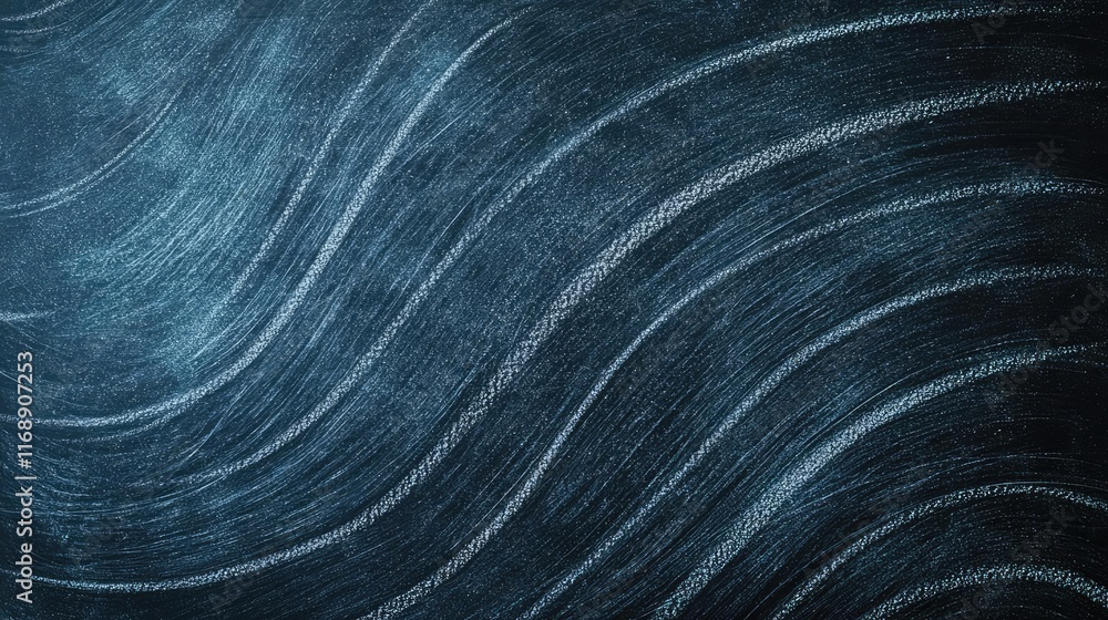Poster chalkboard abstract background concept. abstract dark wave patterns on a textured surface create a m