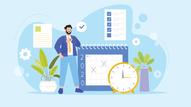 An efficient design depicting organized workflows, task scheduling, and productivity tools for effective project management.