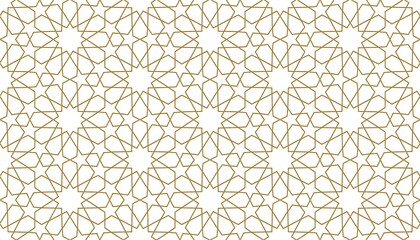 Fototapeta premium Elegant Ramadan Kareem Islamic Backgrounds with Lanterns, Crescent Moons, Mosques, and Ornate Gold Patterns - Perfect for Holy Month Festivities, Spiritual Designs, and Stock Photography
