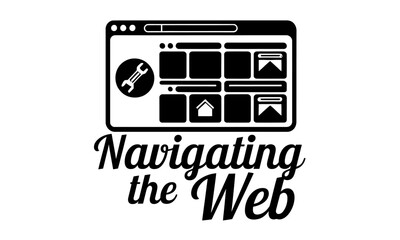 Browser Futuristic Technology Vector Icon Robotics