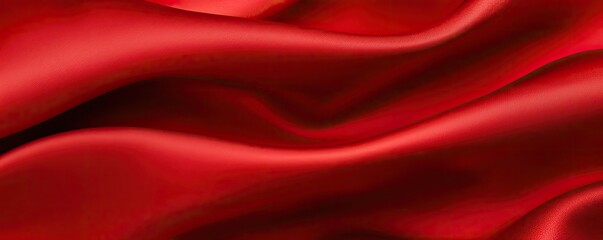 Obraz premium Velvet abstract background idea. Elegant red silk fabric with soft, flowing texture and luxurious sheen.