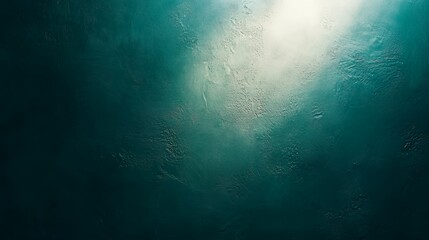 Fototapeta premium Abstract Teal Textured Background With Light Source