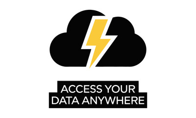 Cloud Storage and cloud computing Vector Graphics