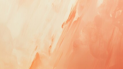 Abstract Peach and Cream Paint Strokes Background