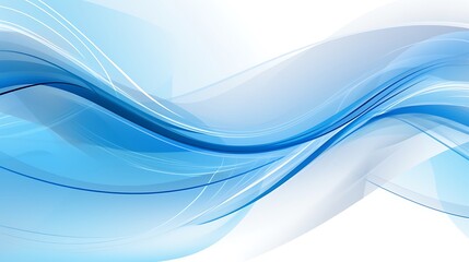Abstract Blue Wave Design Background Image