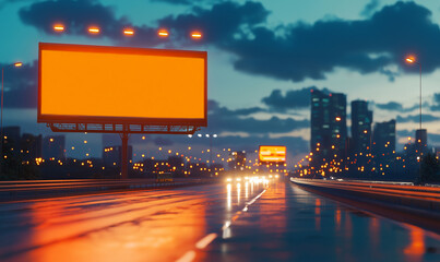 Dynamic marketing strategies for business growth on urban billboards nighttime cityscape visual advertising insights