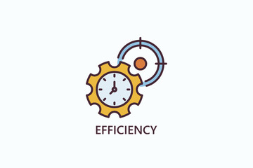 Efficiency Isolated Vector, Icon Or Logo Sign Symbol Illustration