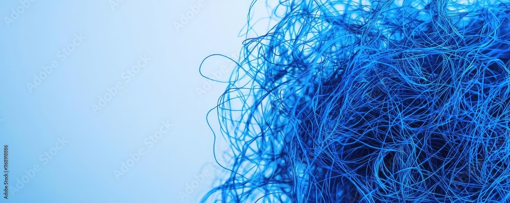 Aufkleber ink abstract background concept. abstract blue thread texture with flowing lines and soft background