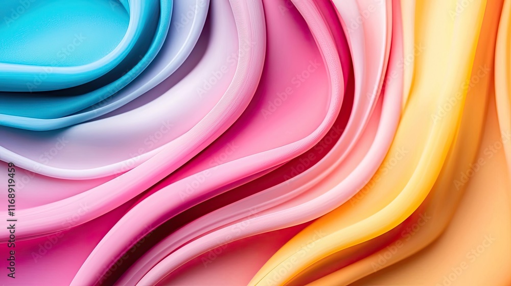Poster ink abstract background concept. vibrant waves of color in a smooth and artistic design for creative