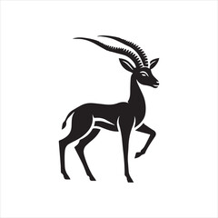 silhouette of an deer
