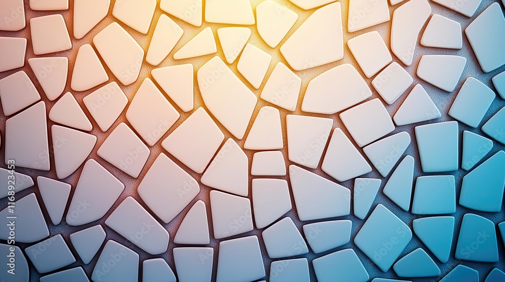 Poster mosaic abstract background idea. abstract mosaic background showcasing various geometric shapes and 