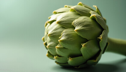 Fototapeta premium Close-up of Artichoke with vibrant texture.