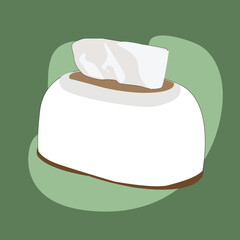  icon dry wipes box. Napkins in box