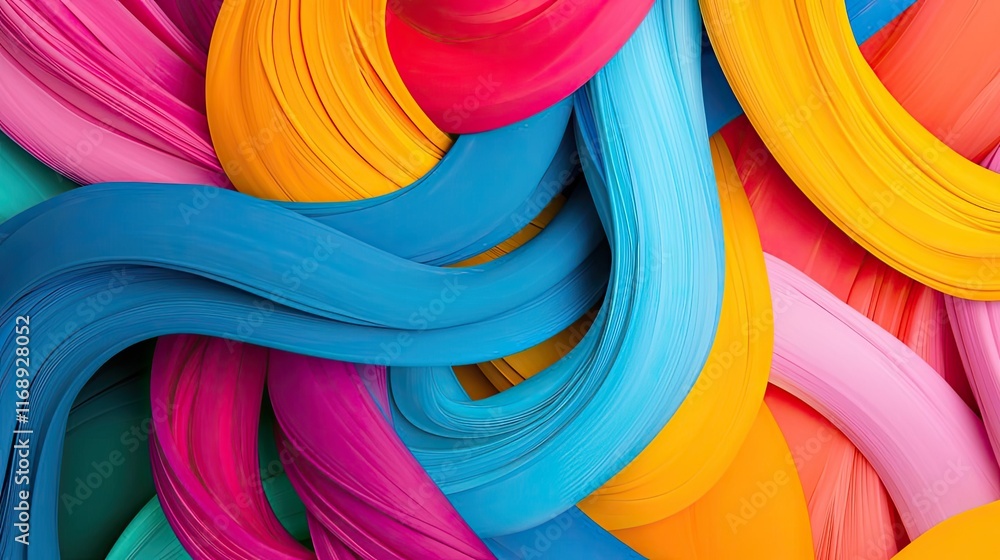 Poster ink abstract background concept. vibrant colors intertwine in a mesmerizing abstract design full of 