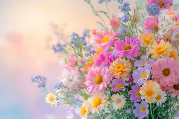 flowers in the garden valentines day concept for valentine 