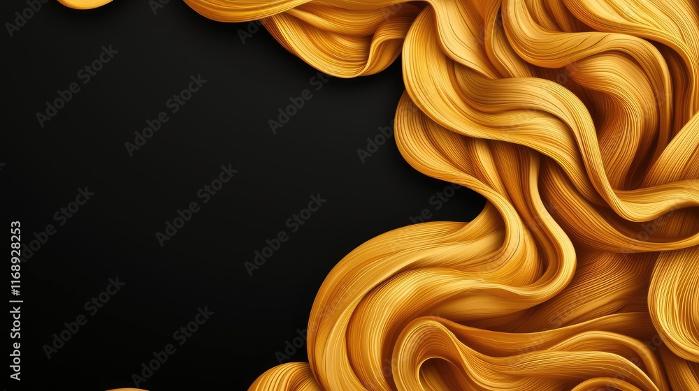Poster ink abstract background concept. flowing golden textures create a captivating and elegant abstract b