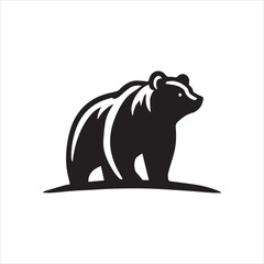 silhouette of a bear