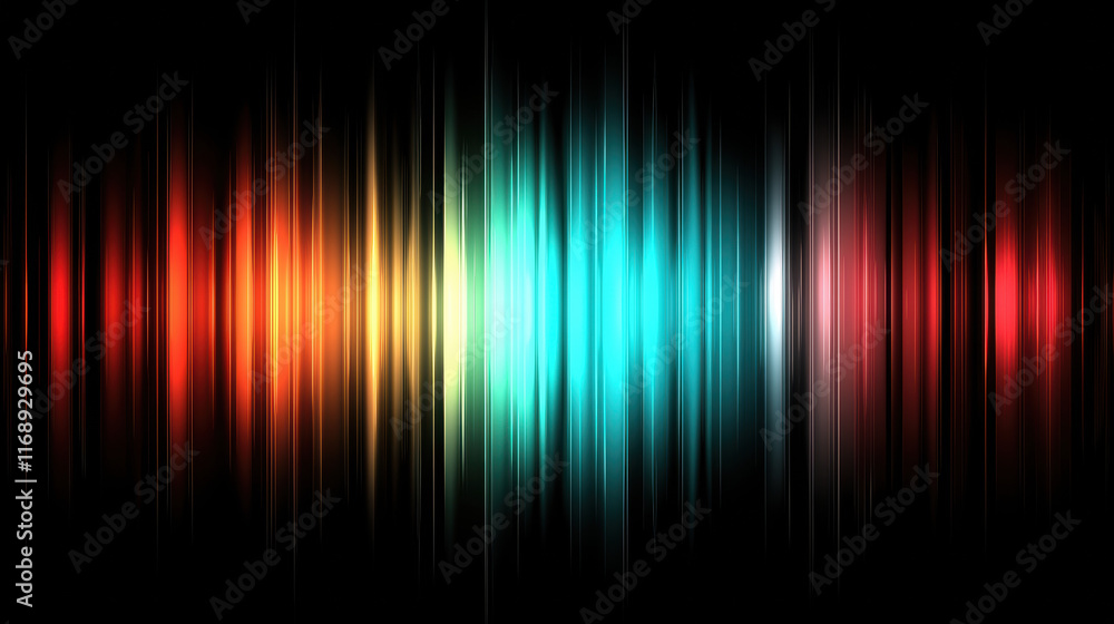 Poster abstract image with glowing gradient colors transitioning smoothly
