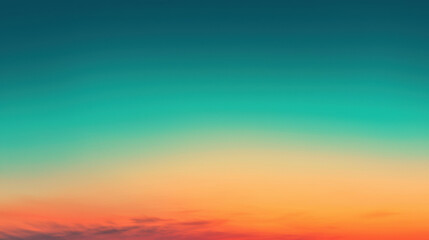 Obraz premium smooth gradient transition from blue to orange creates serene atmosphere
