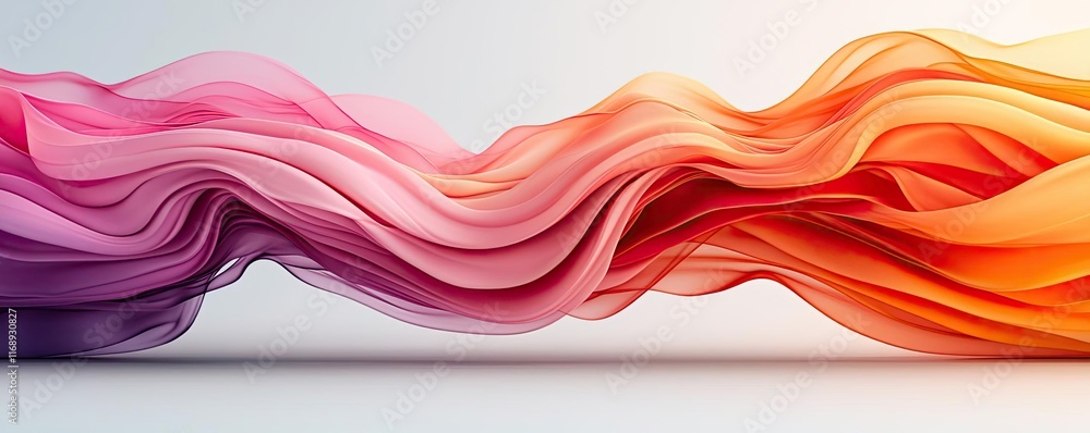 Poster ink abstract background concept. colorful flowing waves of fabric create an artistic and vibrant vis