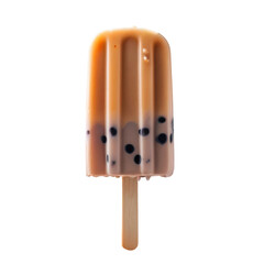 Boba popsicles in summer vibe isolated on transparent background