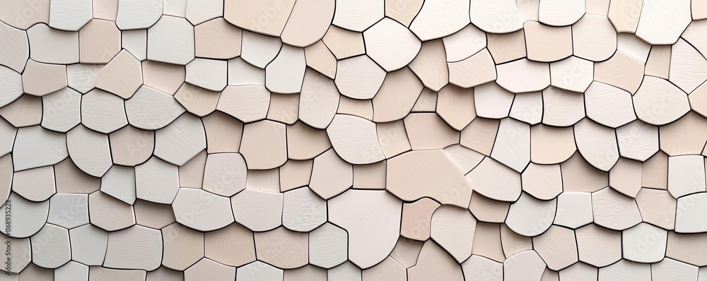Poster mosaic abstract background idea. close-up of textured mosaic wall made of irregular shaped tiles in 