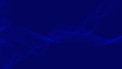 Abstract Blue Background With Waves