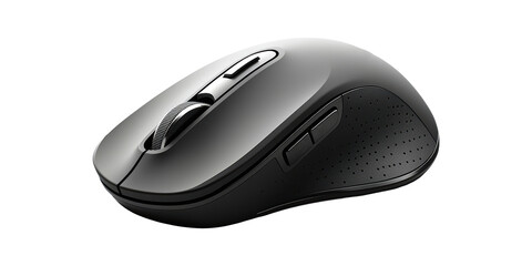 Ergonomic Mouse Isolated on Transparent Background.