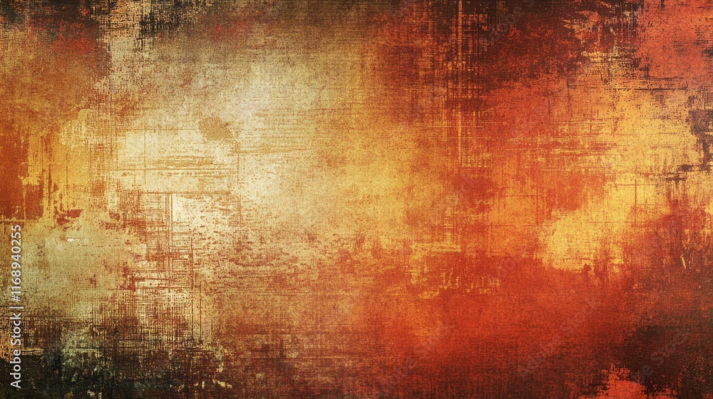Poster grungy red and yellow textured background for abstract design red