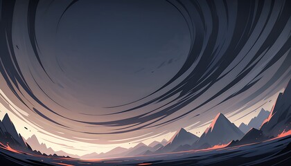 Abstract Dark Moody Background with Atmospheric Texture Generative AI