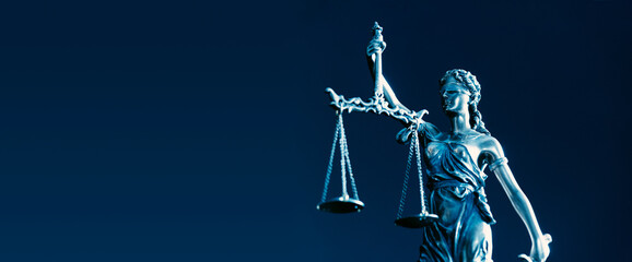 Lady Justice statue. Law and justice concept