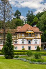 Luhacovice, picturesque spa town in Southern Moravia, Czech Republic