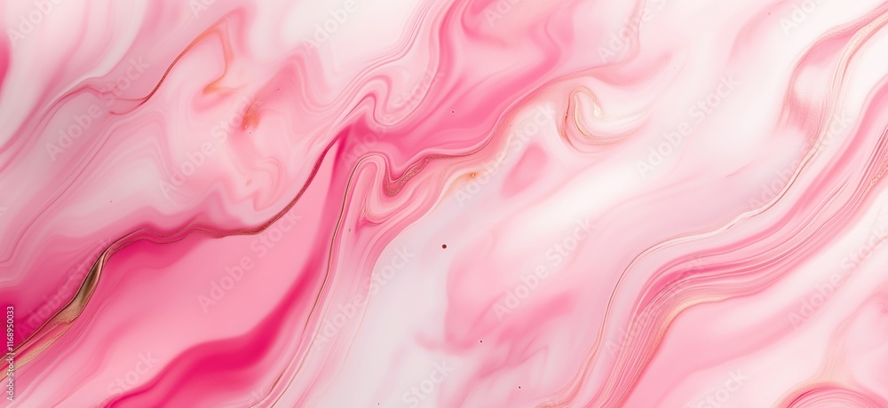 Aufkleber abstract pink marble texture with fluid waves and swirls, showcasing soft hues and elegant patterns,