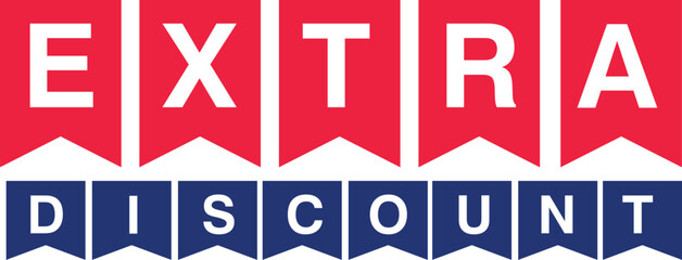 Obraz premium Extra Discount promotion buy business design offer discount sale shopping special promo retail discount