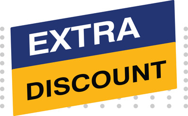 Extra Discount promotion buy business design offer discount sale shopping special promo retail discount
