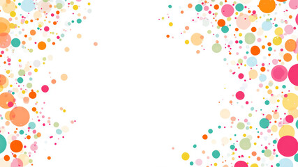 Colorful Pastel Circles Create a Playful and Vibrant Backdrop on a White Background for Various Creative Uses