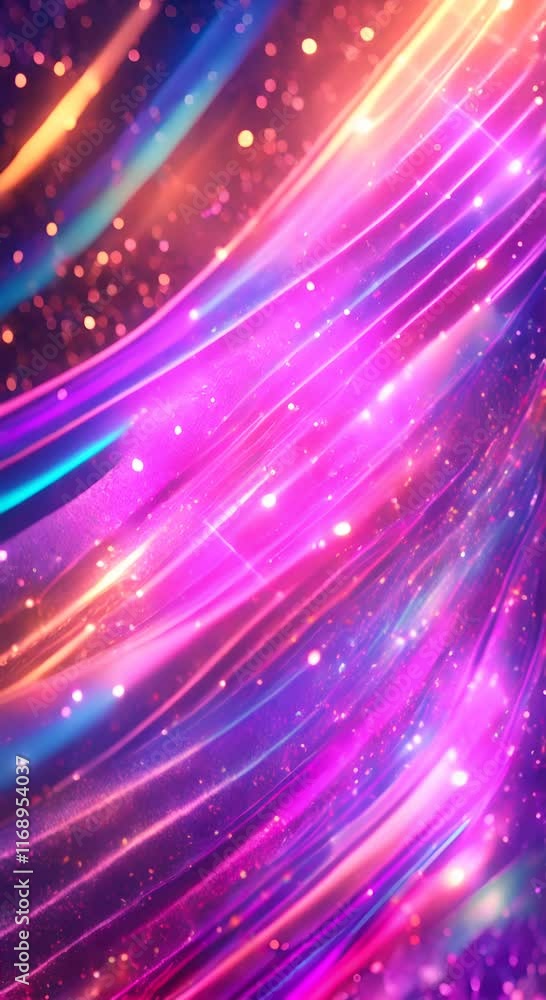 Aufkleber glitter background various rainbow colors modern beautiful colorful magic video loop background roun