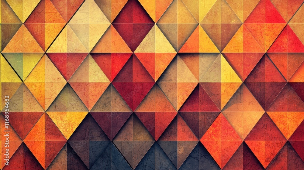 Poster abstract geometric triangle pattern design