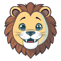 Wild Lion Vector Icon Logo Template