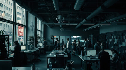 people in the office