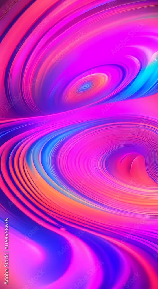 Poster colorful abstract background in bright vivid colors and loop blurred holographic multicolored backgr