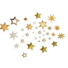 A collection of golden stars in various sizes scattered on a black background, creating a celestial and festive atmosphere.