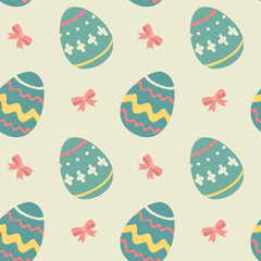 Easter eggs, seamless pattern, for design of fabric packaging, vector