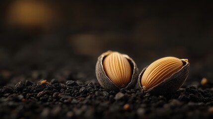 Black Cumin Seeds Macro