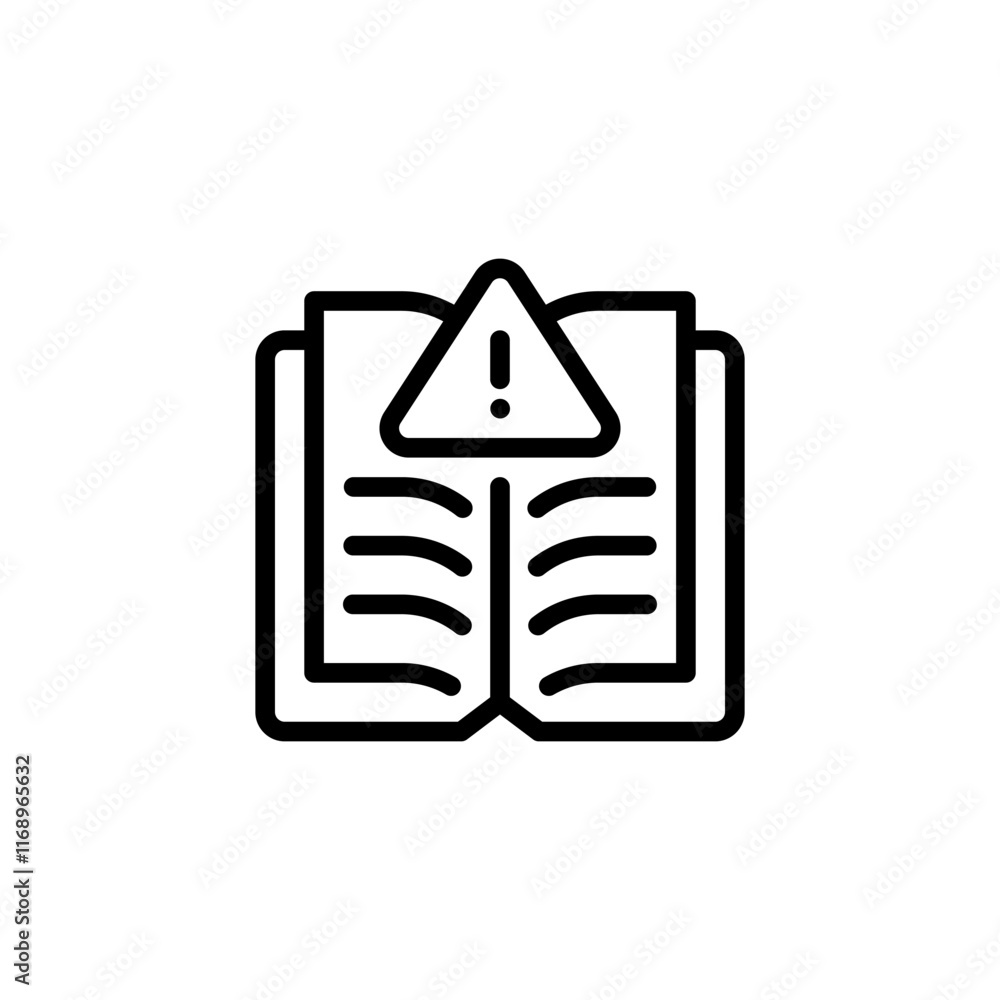 Poster safety protocol line icon. linear style sign for mobile concept and web design. outline vector icon.
