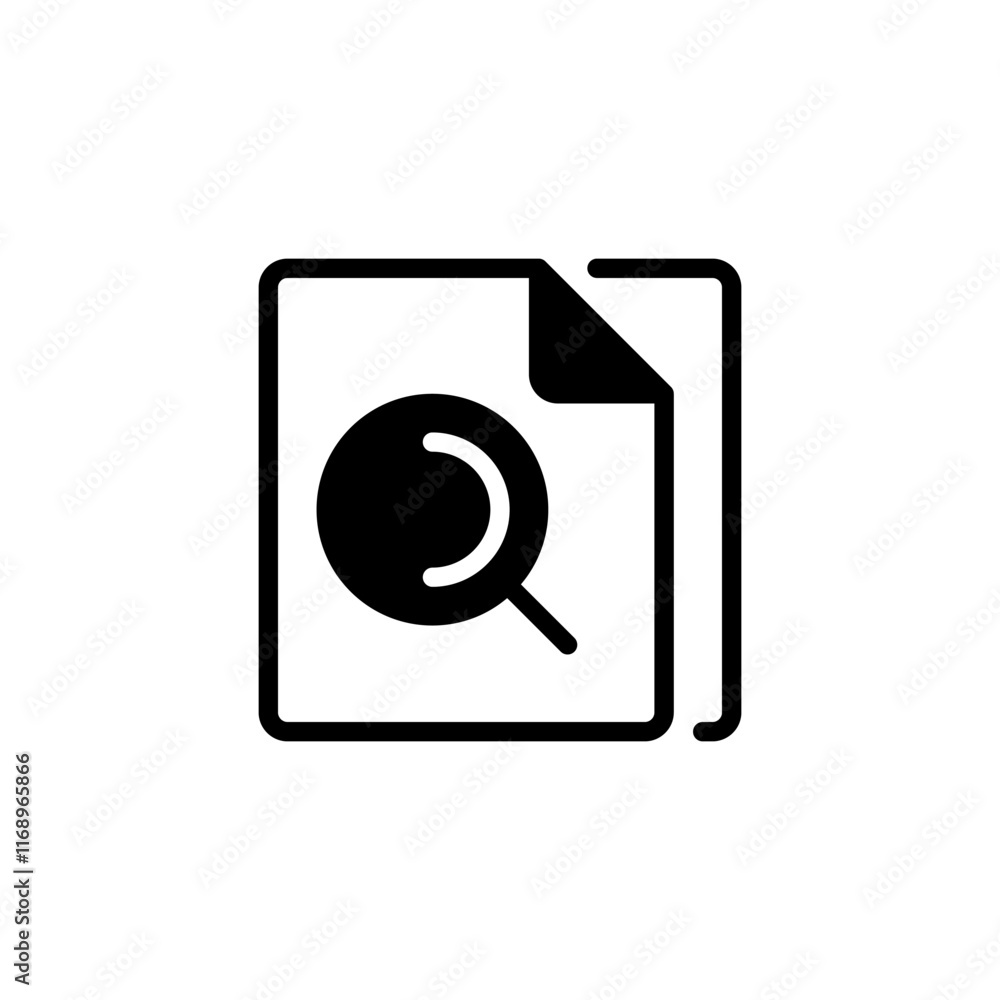 Poster document review line icon. linear style sign for mobile concept and web design. outline vector icon.