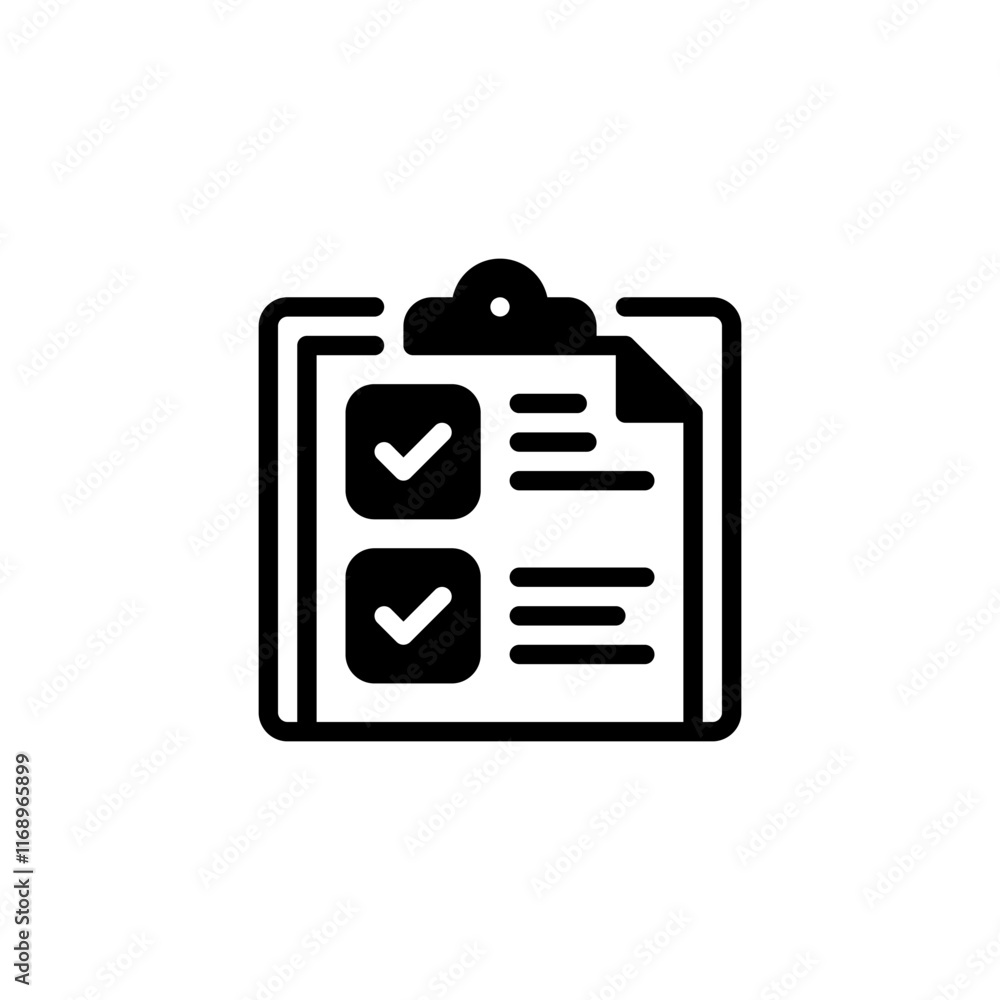 Poster clipboard with results line icon. linear style sign for mobile concept and web design. outline vecto