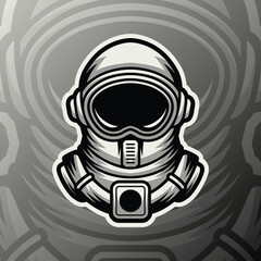 esport astronaut mascot vector logo