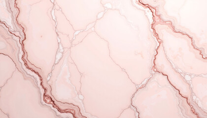 Fototapeta premium Pale pink marble texture with subtle copper veins 